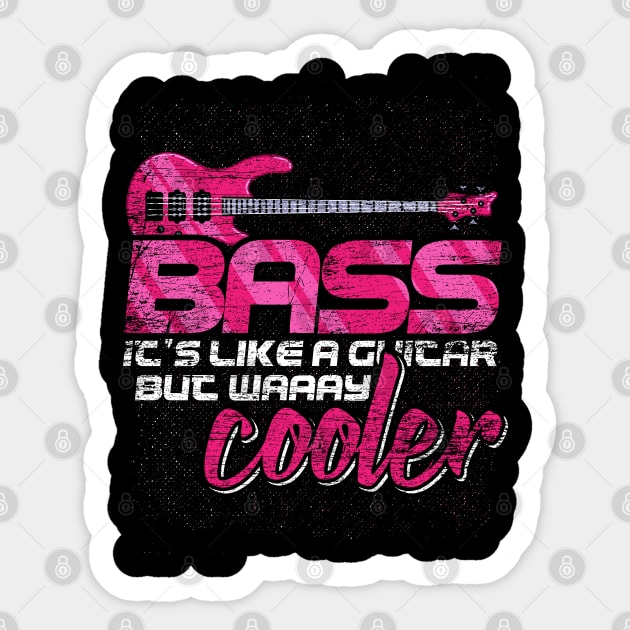 Bass Guitar Quote Sticker by ShirtsShirtsndmoreShirts